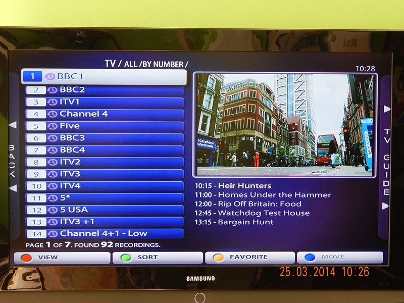 Watching favorite TV channel programs with IPTV services
